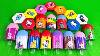 Looking Equestrial Girls with CLAY inside Ice Cream, Hexagon Shapes Coloring! Satisfying ASMR Videos