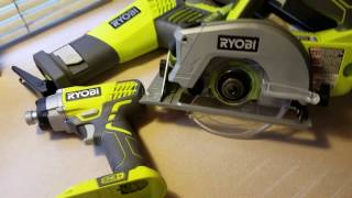 RYOBI ONE + TOOL SET FOR SURPRIZE ANNIVERSARY GIFT