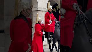 Household Cavalry on Display👏❤️#youtubeshorts  #horseguardsparade #shorts