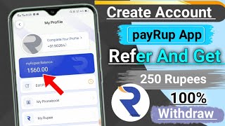 How to create account on payRup app / payrup app me account kaise banaye / Refer and earn payrup |