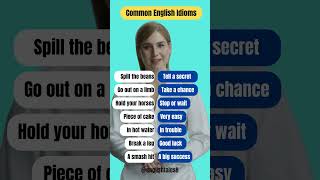 Common English Idioms must know #vocabulary #idioms #learnenglish