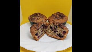 MUFFINKI JOGODOWE Z CZEKOLADĄ