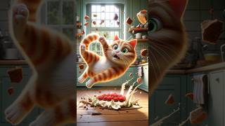 A Cat AI Story: Cat cooking fails #cat #cats #catlover #catvideos #aicat