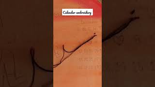 calendar Number embroidery || Number embroidery stitches