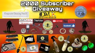 2000 Subscriber Givaway Results | Metal Detecting UK | #Freegivaway