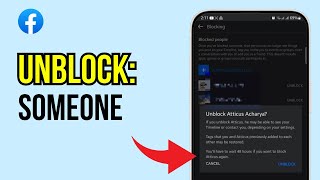 How to Unblock Someone on Facebook