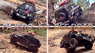 Mitsubishi Pajero short body 4x4 Off Road in the forest rc car