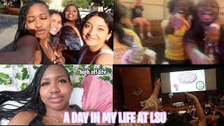 LSU DAY IN MY LIFE AS A COLLEGE STUDENT | family feud w/ southern, parties & more