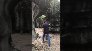 Walking in Paku Rock Maze Garden #shorts #bau #kuching #asmrvirtualtour #sarawaktourism