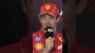 Charles Leclerc en la conferencia de prensa previa al Gran Premio de Mexico 🇲🇽