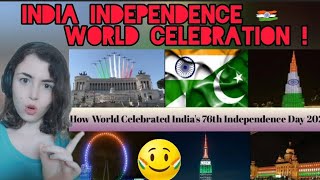 Foreigner reacts to how world celebrated India's 76th independence Day 2022 #india #independenceday