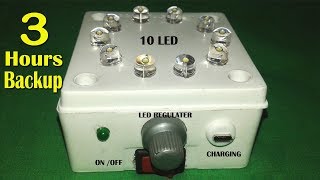 Easy to make a powerfull led emergency light at home