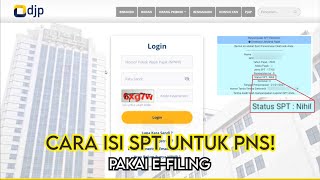 Cara isi Pajak Online/SPT untuk PNS 2022/2023 | DJP Online