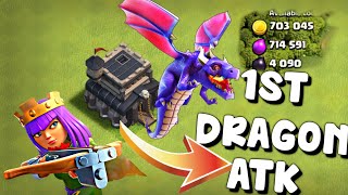 TOWNHALL NINE FAST DRAGON ATTACK CLASH OF CLANS HINDI !!