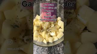 These air fried golden potato cubes are amazingly delicious! Save the video & try it! مكعبات بطاطا