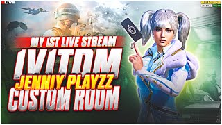 1v1 TDM LIVE BGMI 1V1 TDM LIVEBGMI CUSTOM ROOM LIVE Jenny Playzz TDM LIVE ROOM #bgmi #girlgamer