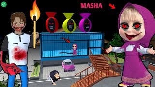 Zombie MASHA Rainbow Prison 😱 | SAKURA School Simulator Horror Drama 👺