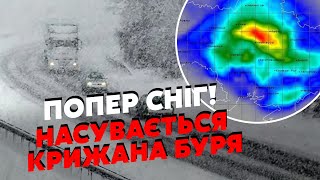 ☝️Прямо сейчас! На Украину сунет МЕТЕЛЬ. Снегом уже ЗАМЕЛО ХАРЬКОВ. Засыпало целые РЕГИОНЫ. ВЕТЕР!