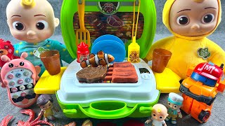 11 Minutes Satisfying Unboxing Pinkfong, Cocomelon Meat Kittchen Playset! ASMR Toys Review