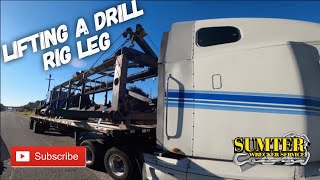 Lifting A Drill Rig Leg