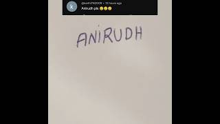 Anirudh 🔥 logo comment your name #viral #trending #instagram #artist #short