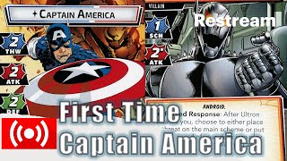 First Time Playing Captain America - Marvel Champions Live Stream