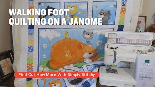 How to Use a Walking Foot on a Janome QC6260 Sewing Machine