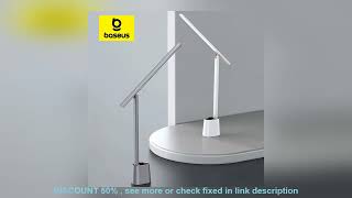 Baseus LED Desk Lamp Foldable Table Lamp Study Dimmable Office Light Bedside Lamp For Read Smart Co