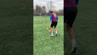 FASTEST footwork drill🔥to improve dribbling #fooball  #soccer #skills #skill #footwork #shorts