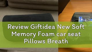 Review Giftidea New Soft Memory Foam car seat Pillows Breathable Lumbar Support Back Massager Waist