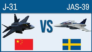 J-31 VS Jas-39 Griphen - Top Fighter Jets of the World Compared