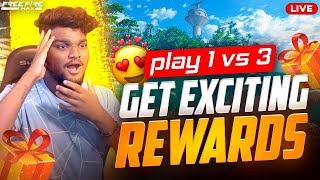 1vs3 kottu 100 rs pattu maya njoy pandago |🔥I AM BACK🥵|FREE FIRE LIVE IN TELUGU #freefire #smartmaya