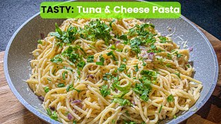 Tuna & Cheese Pasta - FAST & SIMPLE RECIPE