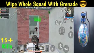 KILL WHOLE SQUAD WITH GRENADE IN BGMI || BGMI GAMEPLAY IN HINDI || Kattil Gaming ||