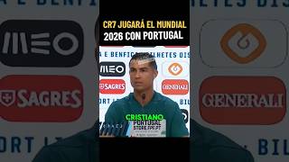 Cristiano Ronaldo fue TAJANTE y respondió si jugará el Mundial 2026 con Portugal #cr7 #cr7goat