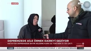 Hatay’da kurada kendisine konut çıkan aileler örnek daireyi inceledi | TRT Haber