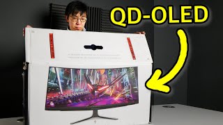 Unboxing The World's First QD-OLED Display!