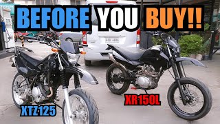 Yamaha XTZ125 vs Honda XR150L - BUDGET DUAL SPORT COMPARISON