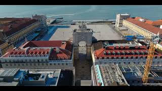 Praça do Comércio, Lisbon 4K by drone