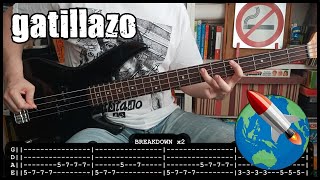 GATILLAZO - Hsuicidio (BASS TABS) [lyrics + PDF]