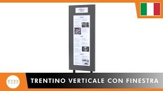 Espositori per Menu – Trentino Verticale con Finestra