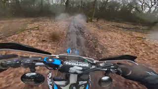 My Bro and I Take On The Best Dirt Bike Trails In The Rain | Husky10 [POV Drive]