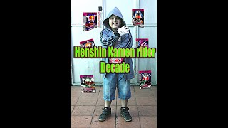 Henshin Kamen rider decade #DX#kamenrider#vidiounik#vlog#kamenriderdecade#cosplay#cosplaykamenrider