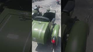 WW2 motorcycle with side car replica