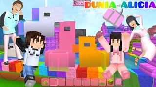 Yuta Mio Buat Waterpark Pelangi Minecraft Steve😱🌈 | Yuta Kasih Surprise | Minecraft | Dunia Alicia