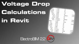 ElectroBIM for Revit: Voltage Drop Calculations (06/20/2024)