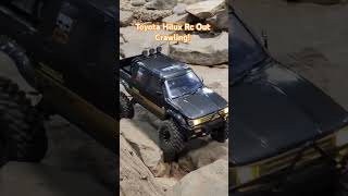 Built rc Toyota Hilux flexing on the crawler course!