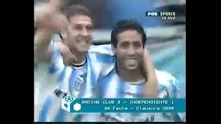 Racing 3 - 1 Independiente (Clausura 2005) [Fútbol Para Todos FOX]