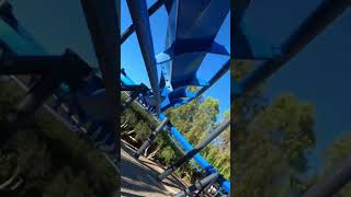 WOULD YOU GO ON THIS CRAZY FAST HANGING ROLLER COASTER??? #shorts #crazy #rollercoaster #themepark