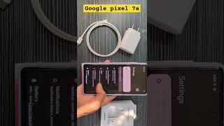 Google pixel 7a with Samsung 25w type c cable charger 🔥#shorts